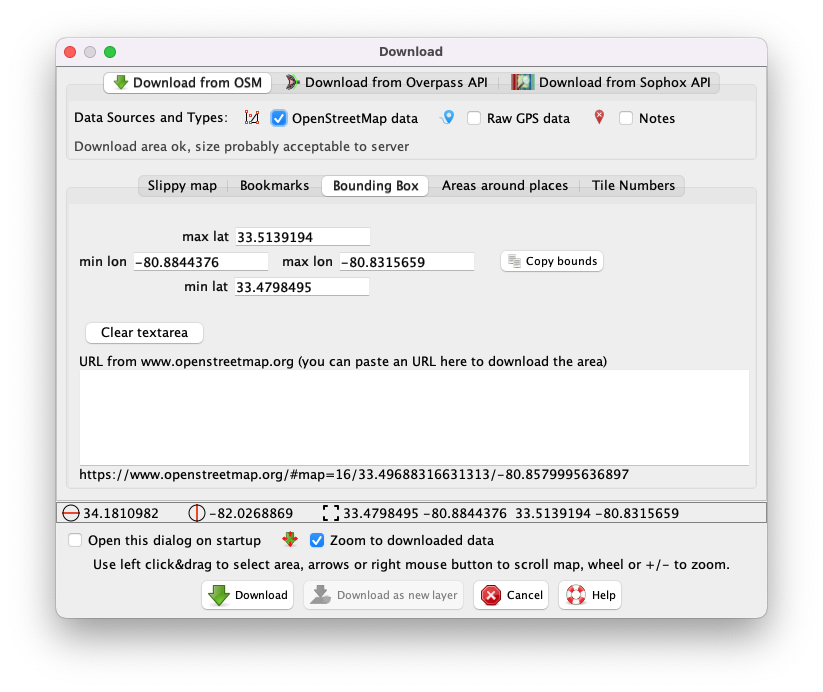 Help/Action/Download – JOSM